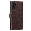 Miniatyrbillede 4 af 7: SKALO Samsung A04s 4G Mandala Flip Cover - Brun