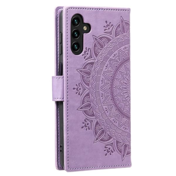 SKALO Samsung A04s 4G Mandala Flip Cover - Lilla