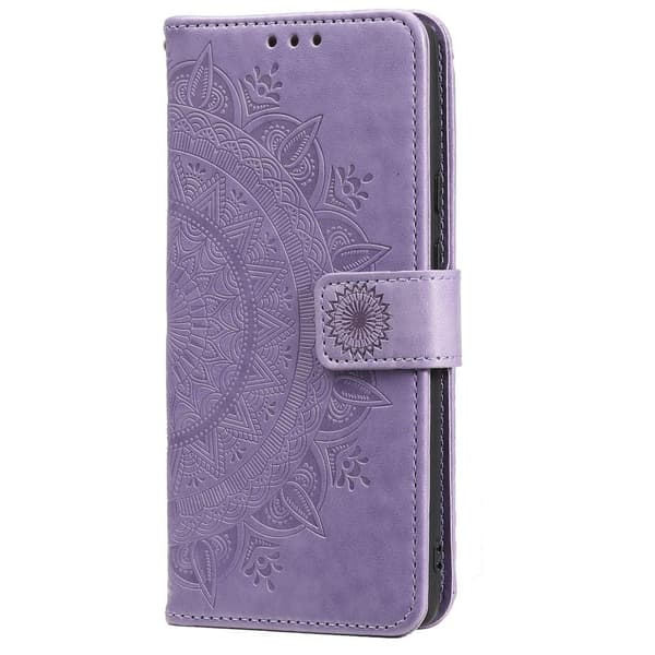 SKALO Samsung A04s 4G Mandala Flip Cover - Lilla