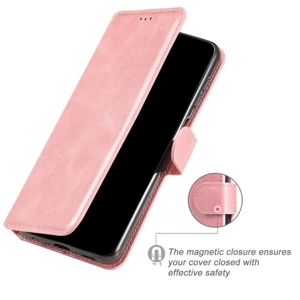 SKALO Samsung A04s 4G Classic Lompakkokotelo - Ruusukulta