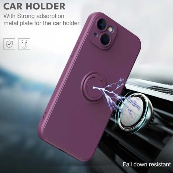 iPhone 14 stødsikkert cover med ringholder CamShield