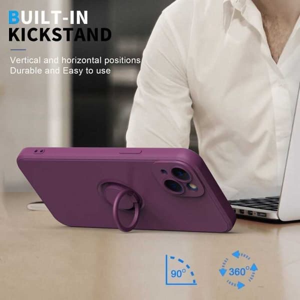 iPhone 14 Plus stødsikkert cover med ringholder CamShield