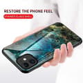 Miniatyrbillede 4 af 7: iPhone 14 Marble Shell 9H hærdet glas bagside glas bagside V2