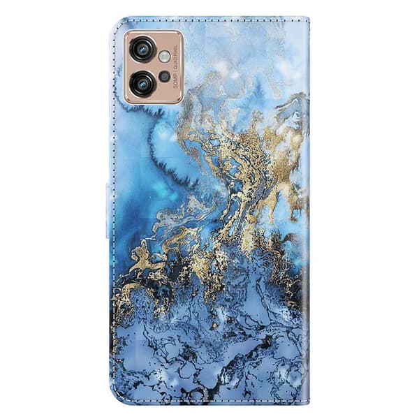 SKALO Motorola Moto G32 4G Marmori 3D Lompakkokotelo