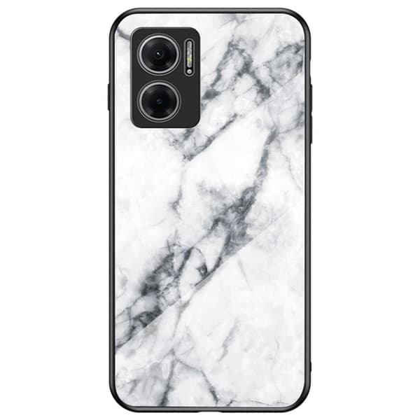 SKALO Xiaomi Redmi 10 5G Marmor Härdat Glas TPU-skal - Motiv 3