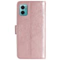 Miniatyrbillede 5 af 5: SKALO Xiaomi Redmi 10 5G Mandala Flip Cover - Rosa guld