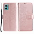 Miniatyrbillede 1 af 5: SKALO Xiaomi Redmi 10 5G Mandala Flip Cover - Rosa guld