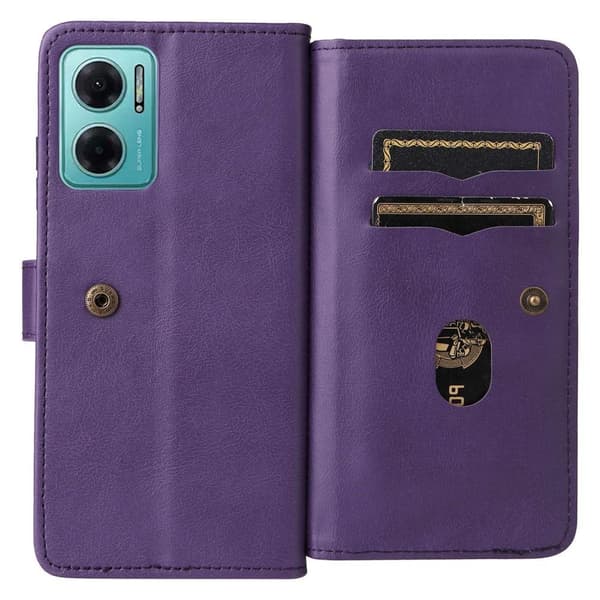 SKALO Xiaomi Redmi 10 5G 10-RUM Flip Cover - Lilla