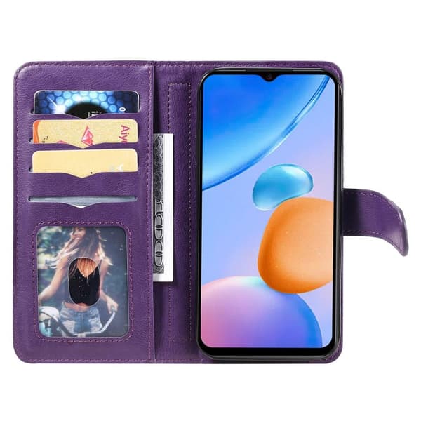 SKALO Xiaomi Redmi 10 5G 10-RUM Flip Cover - Lilla