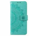 Pikkukuva 4 / 5: SKALO Xiaomi Redmi 10 5G Mandala lompakkokotelo - Turkoosi