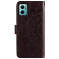Miniatyrbillede 5 af 5: SKALO Xiaomi Redmi 10 5G Mandala Flip Cover - Brun