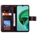 Miniatyrbillede 2 af 5: SKALO Xiaomi Redmi 10 5G Mandala Flip Cover - Brun