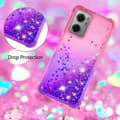 Miniatyrbild 3 av 7: SKALO Xiaomi Redmi 10 5G Kvicksand Glitter Hjärtan TPU-skal - Rosa-Lila