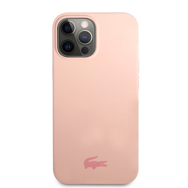 Lacoste iPhone 13 Pro Cover Liquid Silicone Glossy Logo Lyserød