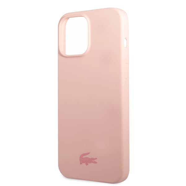 Lacoste iPhone 13 Pro Cover Liquid Silicone Glossy Logo Lyserød