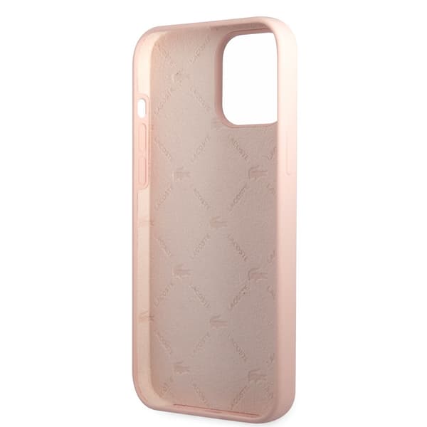 Lacoste iPhone 13 Pro Cover Liquid Silicone Glossy Logo Lyserød