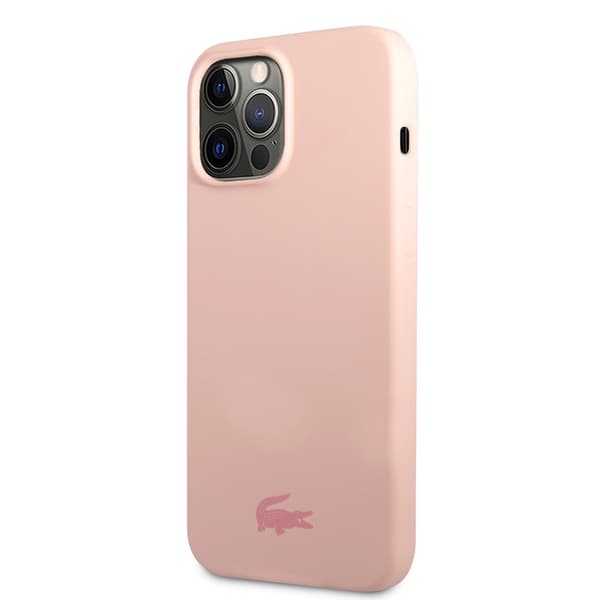 Lacoste iPhone 13 Pro Cover Liquid Silicone Glossy Logo Lyserød