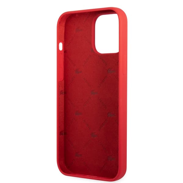 Lacoste iPhone 13 Pro Kuori Liquid Silicone Glossy Logo Punainen