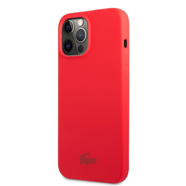 Lacoste iPhone 13 Pro Kuori Liquid Silicone Glossy Logo Punainen