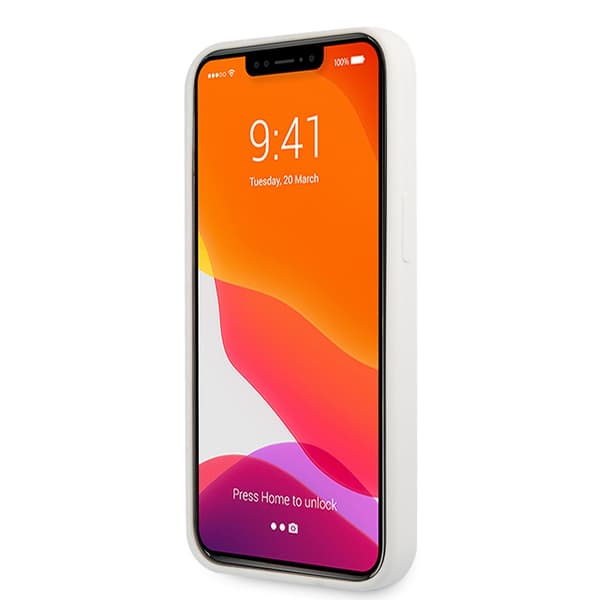 Lacoste iPhone 13 Pro Cover Liquid Silicone Allover Pattern Hvid