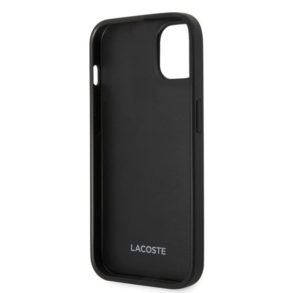 Lacoste iPhone 14 Plus Kuori Petit Pique Logo Musta