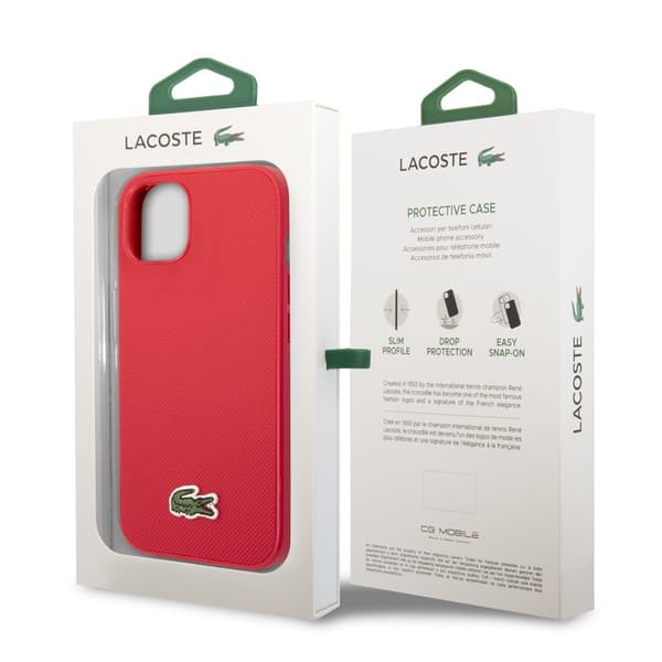 Lacoste iPhone 14 Plus Cover Petit Pique Logo Rød
