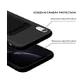 Miniatyrbild 3 av 7: iPhone XR Gummibelagd Stöttåligt Skal med Kortfack Liquid