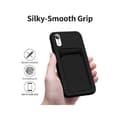 Miniatyrbild 2 av 7: iPhone XR Gummibelagd Stöttåligt Skal med Kortfack Liquid