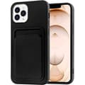 Miniatyrbillede 1 af 8: iPhone 11 Pro Max gummibelagt stødsikkert cover med væske til kortrum