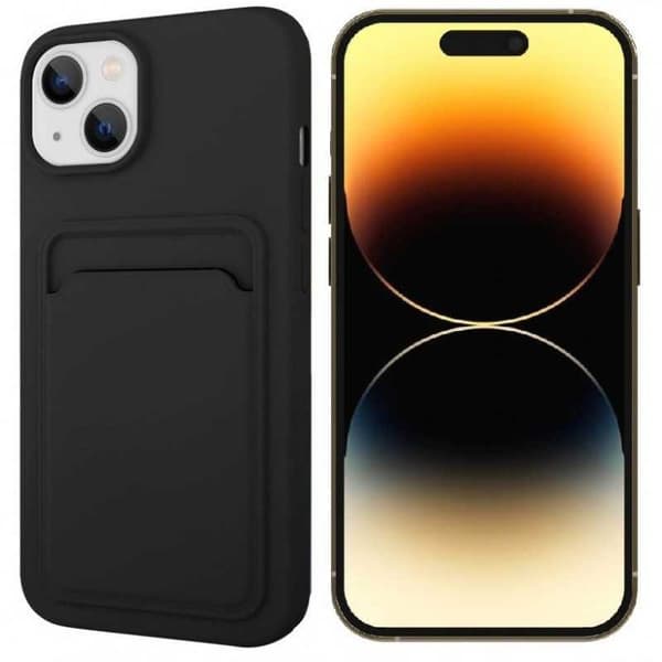 iPhone 12 Mini Kumitettu Iskunkestävä Kotelo Korttilokeron Liquid