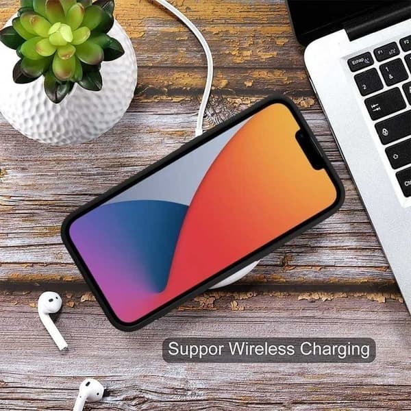 iPhone 12 Mini Kumitettu Iskunkestävä Kotelo Korttilokeron Liquid