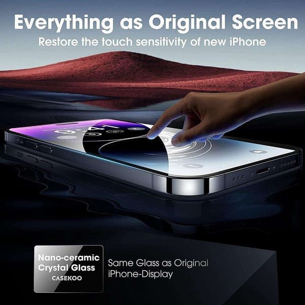 2st Härdat glas iPhone 14 - Skärmskydd