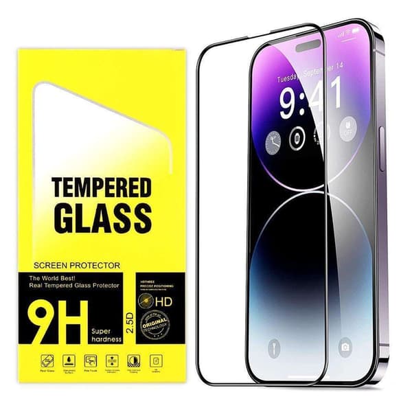 2 stk Herdet glass iPhone 14 - Skjermbeskyttelse