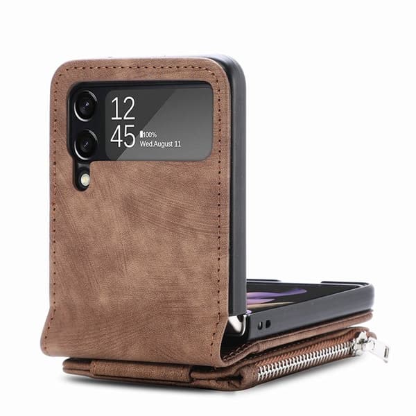Kännykän kansi 2in1 Samsung Galaxy Z Flip 4 - Ruskea