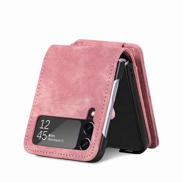 Mobilcover 2i1 Samsung Galaxy Z Flip 4 - Lyserød