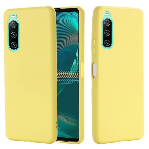 Liquid silikone cover Sony Xperia 10 IV - Gul