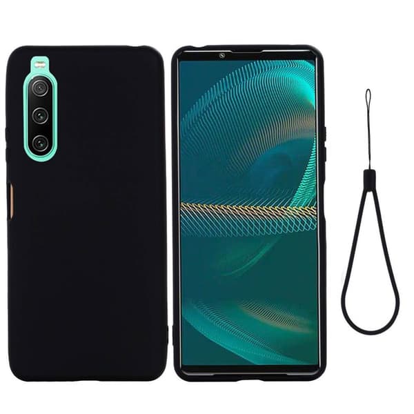 Liquid silikone cover Sony Xperia 10 IV - Sort