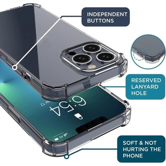 IPhone 14 - Iskunkestävä silikonikuori, joka on erittäin iskunkestävä