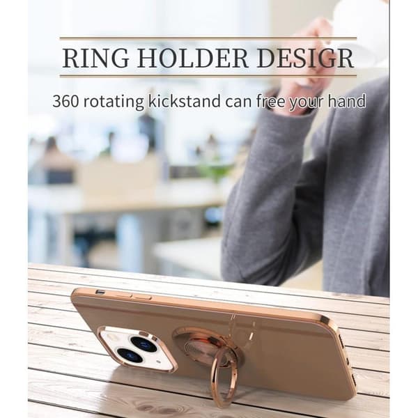 iPhone 14 Plus Elegant & Stöttåligt Skal med Ringhållare Flawless