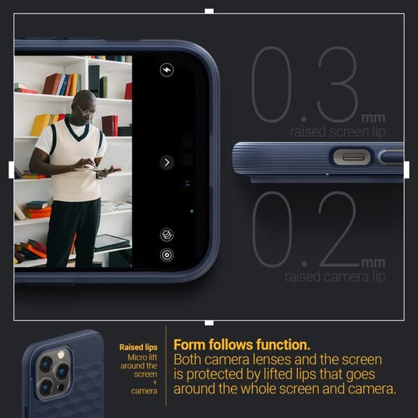 Caseology iPhone 14 Pro Kuori Parallax Mag Midnight Blue