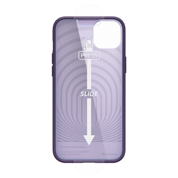 Caseology iPhone 14 Plus Kuori Näytönsuoja Nano Pop 360 Grape Purple