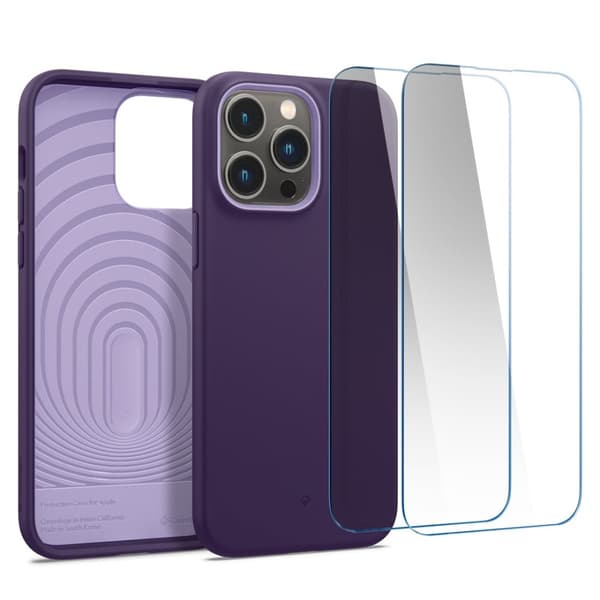 Caseology iPhone 14 Pro Max Skal med Skärmskydd Nano Pop 360 Grape Purple