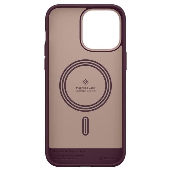 Caseology iPhone 14 Pro Max Kuori Nano Pop Mag Burgundy Bean