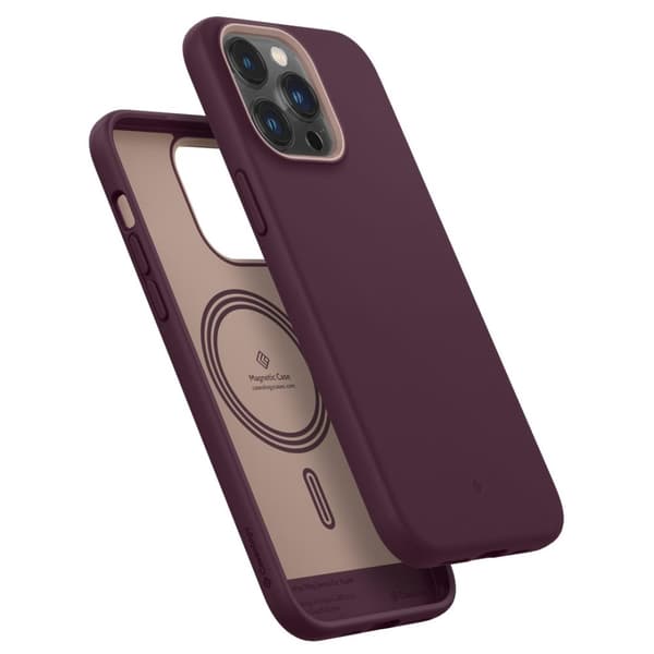 Caseology iPhone 14 Pro Max Kuori Nano Pop Mag Burgundy Bean