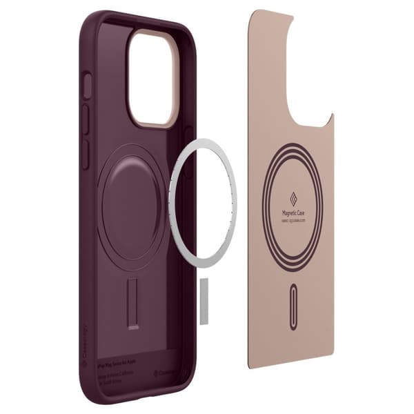 Caseology iPhone 14 Pro Max Kuori Nano Pop Mag Burgundy Bean