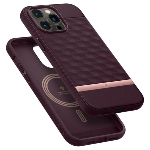 Caseology iPhone 14 Pro Max Kuori Parallax Mag Burgundy Bean