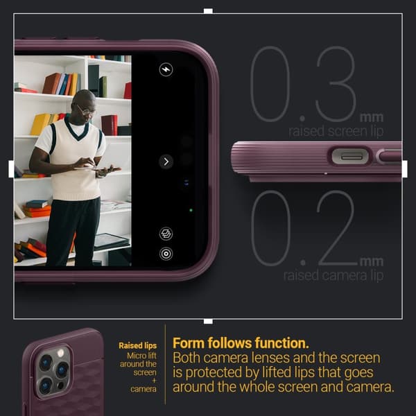 Caseology iPhone 14 Pro Max Kuori Parallax Mag Burgundy Bean