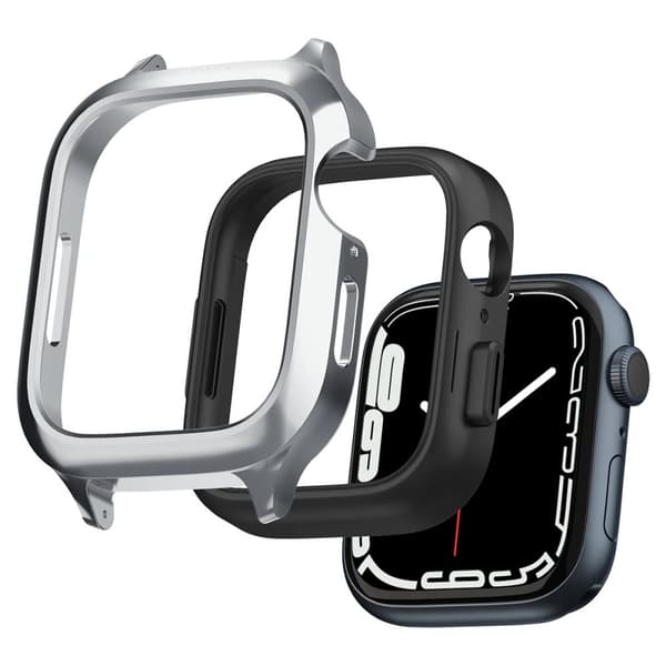 Spigen Apple Watch 40mm Skal med Armband Metal Fit Pro Silver