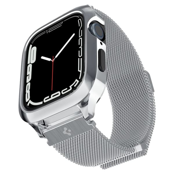 Spigen Apple Watch 40mm Skal med Armband Metal Fit Pro Silver