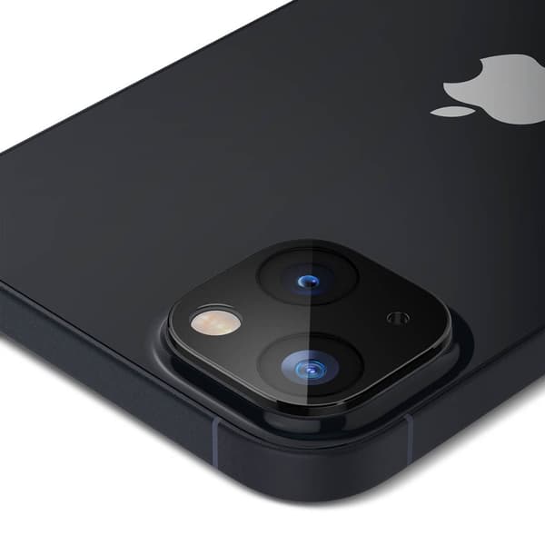 Spigen iPhone 14/iPhone 14 Plus Kamerabeskytter Glas.tR Optik 2-pak Sort